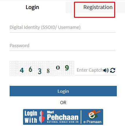 registration ssoid raj